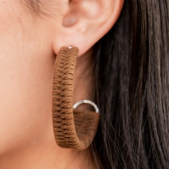 Boho Brown Rural Guru Earring - Picture 1 of 3
